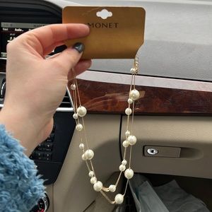 Matching earrings and necklace